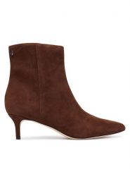 LAUREN RALPH LAUREN Botki McKay 802967779004 Brązowy. Brązowe botki Lauren Ralph Lauren, bez wzorów, ze skóry, bez obcasa, na szpilce, bez zapięcia. Za 889.99 zł.