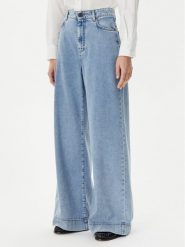 Weekend Max Mara Jeansy Vega 2515181061 Niebieski Wide Leg. Niebieskie jeansy Weekend Max Mara, bez wzorów. Za 629.99 zł.