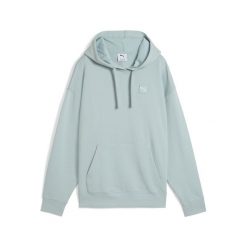 Damska wygodna bluza z kapturem ESS ELEVATED PUMA Modern Mint Green. Zielone bluzy sportowe Puma, z aplikacjami, prążkowane, z kapturem. Za 252.00 zł.