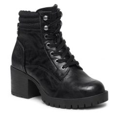 Botki Refresh. Czarne botki Refresh, bez wzorów, bez obcasa, na słupku, bez zapięcia. Za 279.99 zł.