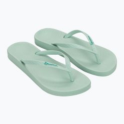 Japonki damskie Ipanema Anat Colors. Zielone klapki Ipanema, bez wzorów, bez obcasa. Za 69.99 zł.
