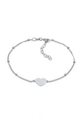 Elli Damska serce symbol miłości kulki w srebrze próby 925 Sterling Silver Bransoletki 1 ct Damski. Szare bransoletki Elli, srebrne. Za 163.99 zł.