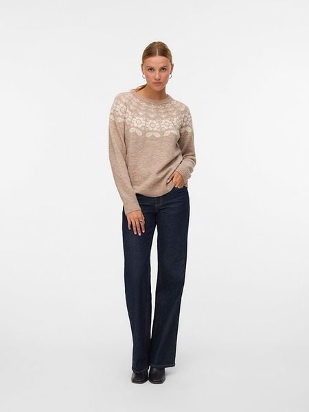 Vero Moda Sweter w kolorze beżowym rozmiar: S. Brązowe swetry Vero Moda, s, bez wzorów, z wełny, bez ramiączek. Za 104.89 zł.