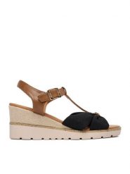 Beverly Hills Polo Club Sandały CEO-WS6253-06 Czarny. Czarne sandały Beverly Hills Polo Club, bez wzorów, z materiału, bez obcasa, na koturnie, bez zapięcia. Za 149.99 zł.