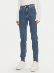Calvin Klein Jeans Jeansy J20J224030 Niebieski Mom Fit. Niebieskie jeansy Calvin Klein Jeans, bez wzorów. Za 239.99 zł.