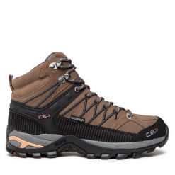 Trekkingi CMP. Brązowe obuwie sportowe CMP, bez zapięcia, trekkingowe. Za 279.99 zł.