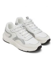 Marc O´Polo Sneakersy w kolorze biało-srebrnym rozmiar: 38. Białe trampki bez wzorów, z materiału, bez zapięcia. Za 294.28 zł.