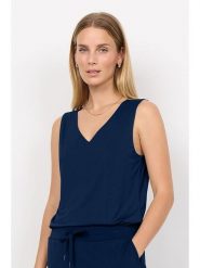 Soyaconcept Top "Marica" w kolorze granatowym rozmiar: L. Niebieskie topy Soyaconcept, l, bez wzorów, bez kołnierzyka, bez ramiączek. Za 96.60 zł.