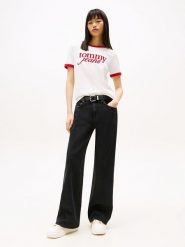 TOMMY JEANS Dżinsy - Comfort fit - w kolorze czarnym rozmiar: W30/L32. Czarne jeansy Tommy Jeans, l, z aplikacjami, z podwyższonym stanem. Za 278.01 zł.