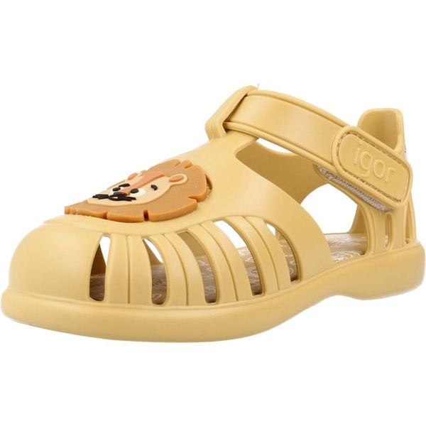 Sandały IGOR TOBBY Żółty. Żółte sandały Igor, bez wzorów, z syntetyku, bez obcasa, bez zapięcia. Za 145.99 zł.