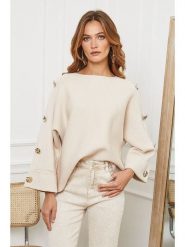 Joséfine Sweter "Marole" w kolorze beżowym rozmiar: L. Brązowe swetry Joséfine, l, bez wzorów, bez ramiączek. Za 262.29 zł.