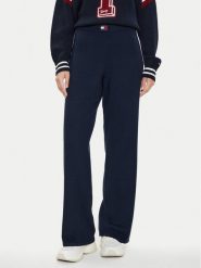 Tommy Jeans Spodnie materiałowe Badge DW0DW18532 Granatowy Wide Leg. Niebieskie spodnie materiałowe Tommy Jeans, s, bez wzorów, z jeansu. Za 289.99 zł.
