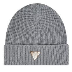 Czapka Guess. Szare czapki Guess, z aplikacjami. Za 159.99 zł.