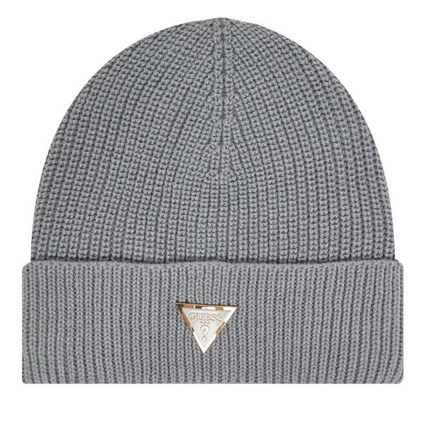 Czapka Guess. Szare czapki Guess, z aplikacjami. Za 109.99 zł.