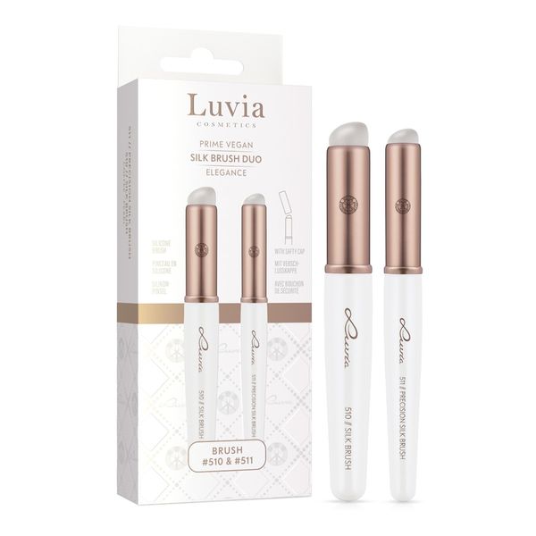 Luvia Silk Brush Duo - Elegance Zestawy pędzli do makijażu 1 ct 1 szt. Zestawy Luvia. Za 71.24 zł.