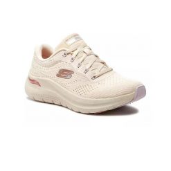Kapcie SKECHERS ARCH FIT 2.0 Beżowy. Białe obuwie domowe Skechers, bez wzorów, z tkaniny, bez zapięcia. Za 349.99 zł.