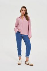 Jeansy z prostą nogawką niebieskie. Niebieskie jeansy MOODO, l, bez wzorów. Za 139.99 zł.