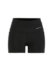 Craft Essence Hotpants 3 W – krótkie legginsy treningowe z szerokim pasem –. Czarne legginsy Craft, l, bez wzorów, z elastanu, krótkie. Za 240.50 zł.