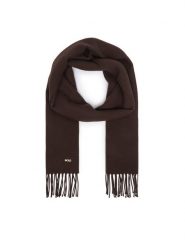 BOSS Szalik Zesy 50517216 Brązowy. Brązowe szaliki Boss, bez wzorów, z wełny. Za 349.99 zł.