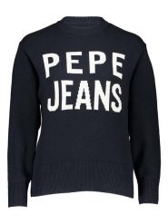 Pepe Jeans Sweter w kolorze granatowym rozmiar: S. Niebieskie swetry Pepe Jeans, s, bez wzorów, z bawełny, bez ramiączek. Za 110.04 zł.