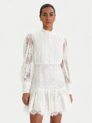 Bardot Sukienka koktajlowa Olessia 60268DB Écru Regular Fit. Sukienki Bardot, bez wzorów, z bawełny, wizytowe, bez kołnierzyka, bez ramiączek. Za 799.99 zł.