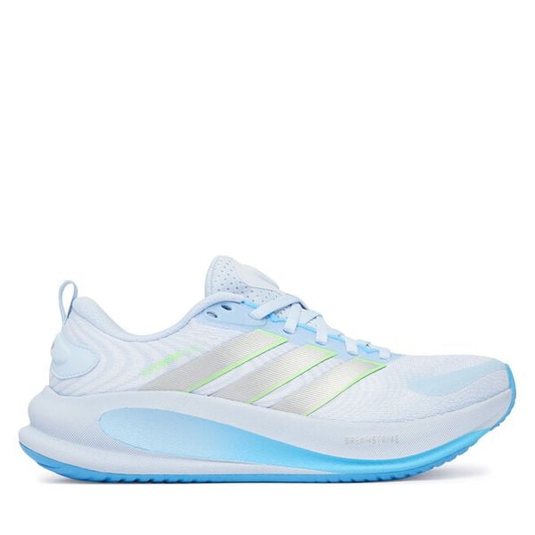 Buty do biegania adidas. Niebieskie obuwie sportowe Adidas, bez zapięcia, do biegania. Za 379.99 zł.