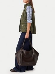 Beverly Hills Polo Club Torebka CEO-BHPC-C-023-10 Brązowy. Brązowe shopper Beverly Hills Polo Club, bez wzorów, ze skóry, bez dodatków. Za 229.99 zł.