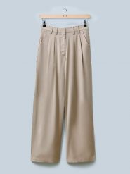 LeGer Spodnie "Elin" w kolorze beżowym rozmiar: 42. Brązowe spodnie materiałowe LeGer, na co dzień, bez wzorów, z materiału, długie. Za 205.45 zł.