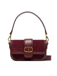 TWINSET Torebka Tracollla 252TD8371 Bordowy. Czerwone torebki klasyczne Twinset, bez wzorów, ze skóry, bez dodatków. Za 1,169.00 zł.