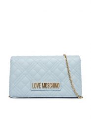 LOVE MOSCHINO Torebka JC4079PP1OLA0701 Błękitny. Niebieskie torebki klasyczne Love Moschino, bez wzorów, ze skóry, bez dodatków. Za 639.99 zł.
