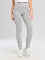 Leginsy - szary. Szare legginsy sportowe Sinsay, l, bez wzorów. Za 12.99 zł.