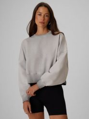 4F Bluza dresowa loose bez kaptura damska - szara S. Szare bluzy 4f, s, bez wzorów, z dresówki, bez kaptura. Za 169.99 zł.