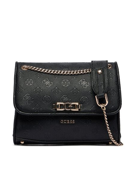 Guess Torebka HWPD99 16210 Czarny. Czarne listonoszki Guess, z aplikacjami, ze skóry, bez dodatków. Za 339.99 zł.