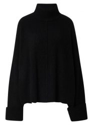 LeGer Sweter "Rafaela" w kolorze czarnym rozmiar: 36. Czarne swetry LeGer, bez wzorów, prążkowane, bez ramiączek. Za 169.26 zł.