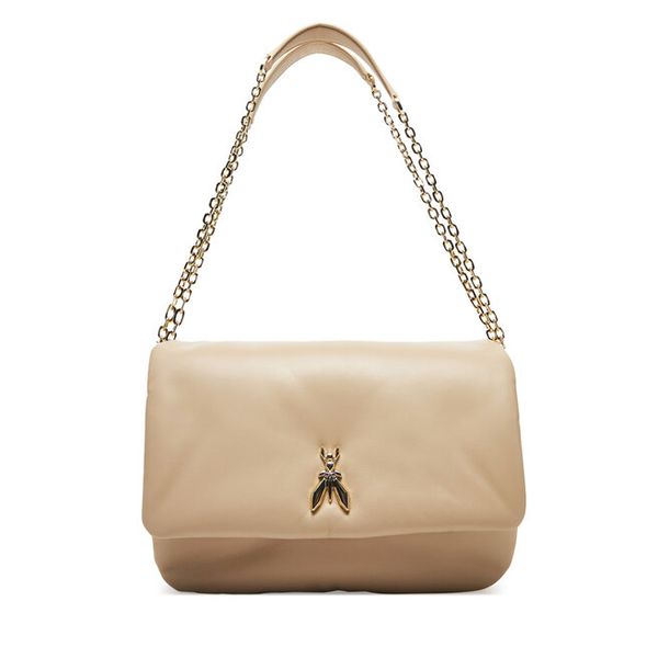 Torebka Patrizia Pepe. Brązowe listonoszki Patrizia Pepe, bez wzorów, bez dodatków. Za 879.99 zł.