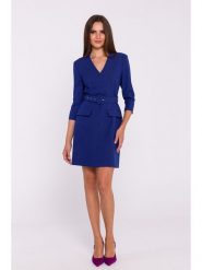 Stylove Sukienka w kolorze granatowym rozmiar: S. Niebieskie sukienki Stylove, na co dzień, s, bez wzorów, z tkaniny, bez kołnierzyka, bez ramiączek, mini, proste. Za 184.99 zł.