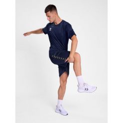 Koszulka Sportowa T-Shirt Hummel Hmlessential Jersey. Niebieskie koszulki sportowe Hummel, bez wzorów, z jersey, bez ramiączek, do piłki nożnej. Za 120.00 zł.
