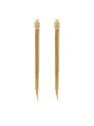 Patrizia Pepe Kolczyki 8J1362/M001-Z001 Złoty. Żółte kolczyki Patrizia Pepe, metalowe. Za 559.99 zł.