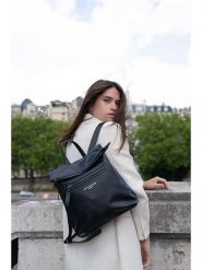 Maison héritage PARIS Skórzany plecak "Vale" w kolorze czarnym - 35 x 33 x 11 cm rozmiar: onesize. Czarne plecaki Maison héritage PARIS, bez wzorów, z materiału. Za 339.99 zł.