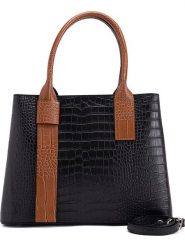 Mia Tomazzi Skórzana torebka "Monviso" w kolorze czarno-jasnobrązowym - 33 x 25 x 14 cm rozmiar: onesize. Brązowe torby na ramię Mia Tomazzi, bez wzorów, z materiału, przez ramię, bez dodatków. Za 347.99 zł.