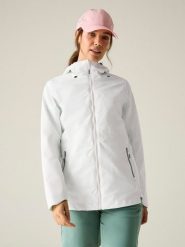 Regatta Kurtka przeciwdeszczowa "Hamara IV" w kolorze białym rozmiar: 48. Białe kurtki sportowe Regatta, m, bez wzorów, bez kaptura, outdoorowe. Za 150.72 zł.