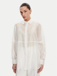 ACCESS FASHION Koszula 53-7068-104 Biały Loose Fit. Białe koszule ACCESS FASHION, l, bez wzorów, z lyocellu, bez kołnierzyka, bez ramiączek. Za 259.99 zł.