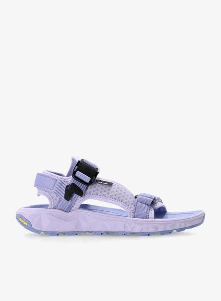 Sandały turystyczne damskie Lizard Sandal Super Trek. Fioletowe sandały Lizard, bez wzorów, z materiału, z otwartym noskiem, bez obcasa, bez zapięcia. Za 457.91 zł.