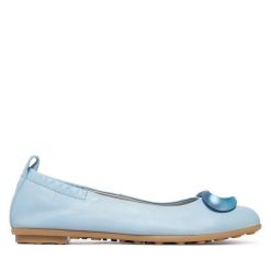 Baleriny Hispanitas. Niebieskie baleriny Hispanitas, bez wzorów, bez obcasa. Za 479.99 zł.