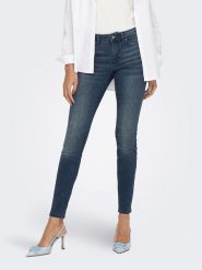 ONLY Dżinsy - Skinny fit - w kolorze niebieskim rozmiar: S/L32. Niebieskie jeansy Only, l, z aplikacjami. Za 101.23 zł.