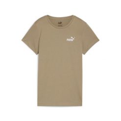 Puma Koszulka Ess+ Embroidery 84833167. Brązowe koszulki sportowe Puma, bez wzorów, z bawełny, bez ramiączek. Za 67.99 zł.