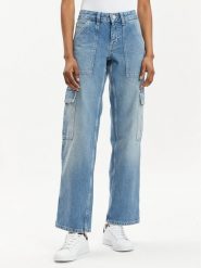 Tommy Jeans Jeansy Sophie DW0DW17553 Niebieski Straight Fit. Niebieskie jeansy Tommy Jeans, bez wzorów. Za 339.99 zł.