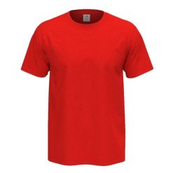 Koszulka Unisex Dla Dorosłych Comfort Plain T-shirt. Czerwone t-shirty STEDMAN, xl, bez wzorów, bez kołnierzyka, bez ramiączek. Za 59.99 zł.