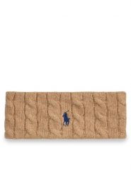 Polo Ralph Lauren Opaska 455981426003 Brązowy. Brązowe rękawiczki Polo Ralph Lauren, bez wzorów, z materiału. Za 659.99 zł.