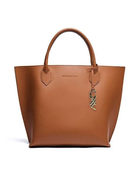 CXL by Christian Lacroix Skórzana torebka "George V" w kolorze jasnobrązowym - 32 x 45 x 11 cm rozmiar: onesize. Brązowe torebki klasyczne CXL by Christian Lacroix, bez wzorów, z materiału, przez ramię, bez dodatków. Za 448.99 zł.